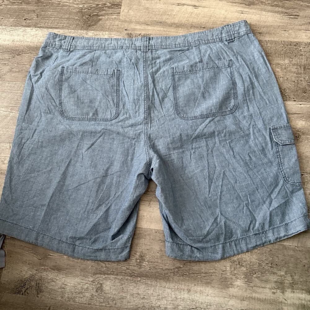 Lot of 2 St John’s Bay Bermuda Shorts Womens Plus Sz 26W Khaki Blue Cotton NEW - Picture 8 of 10